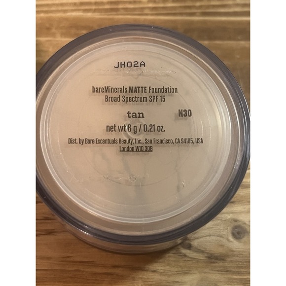 BareMinerals Tan Matte Mineral Skin Care Powder Foundation SPF 15 N30 6g/0.21 oz - Picture 12 of 13